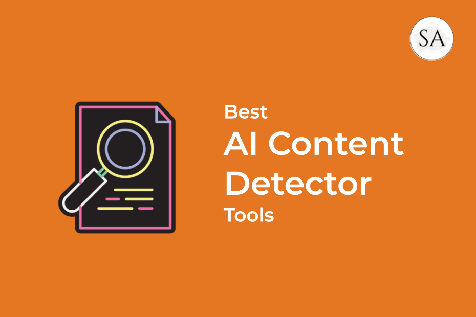 A featured image of AI content detector tools at blog agarwalshubham.com